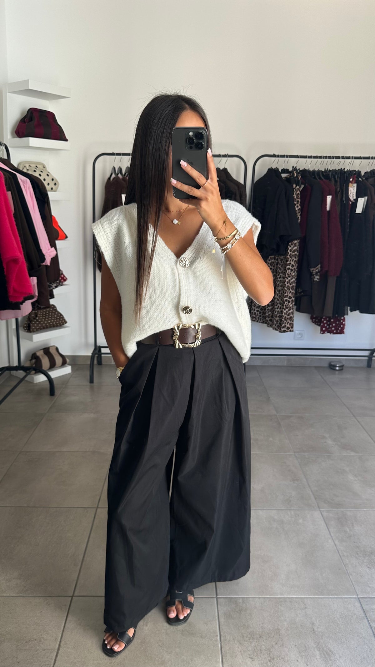 Pull sans manches Lara